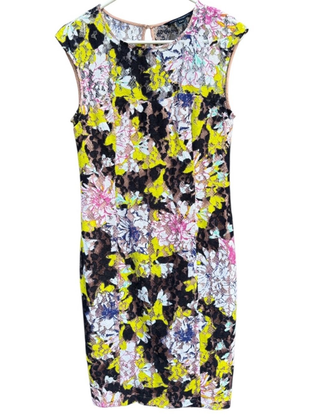 EUC French Connection Botanical Trip Lace Dress Size 8